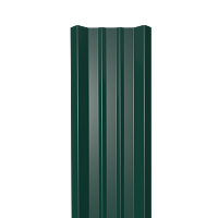 Металлический штакетник Гладкий полиэстер RAL 6005 (Зелёный мох) 3000*69*0,45 односторонний Прямой