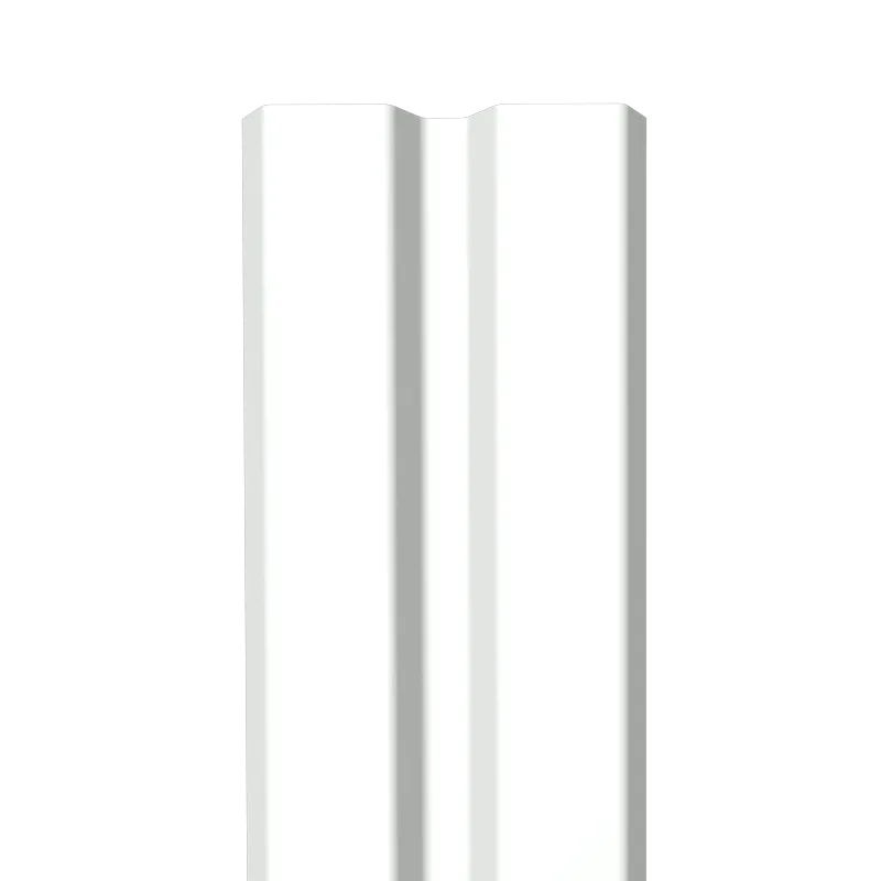 Металлический штакетник Гладкий полиэстер RAL 9003 (Белый) 2500*87*0,4 односторонний Прямой